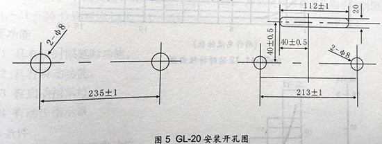 gl-15、25反時限過流繼電器安裝開孔圖