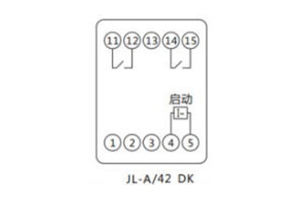 JL-A-42DK內(nèi)部接線(xiàn)及外引端子圖（正視圖）1.jpg